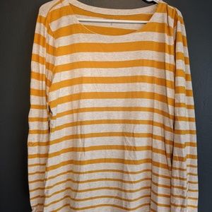 Yellow Striped Tee from Coldwater Creek